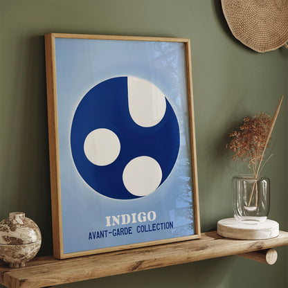 Avant-Garde Collection Indigo Blue Poster