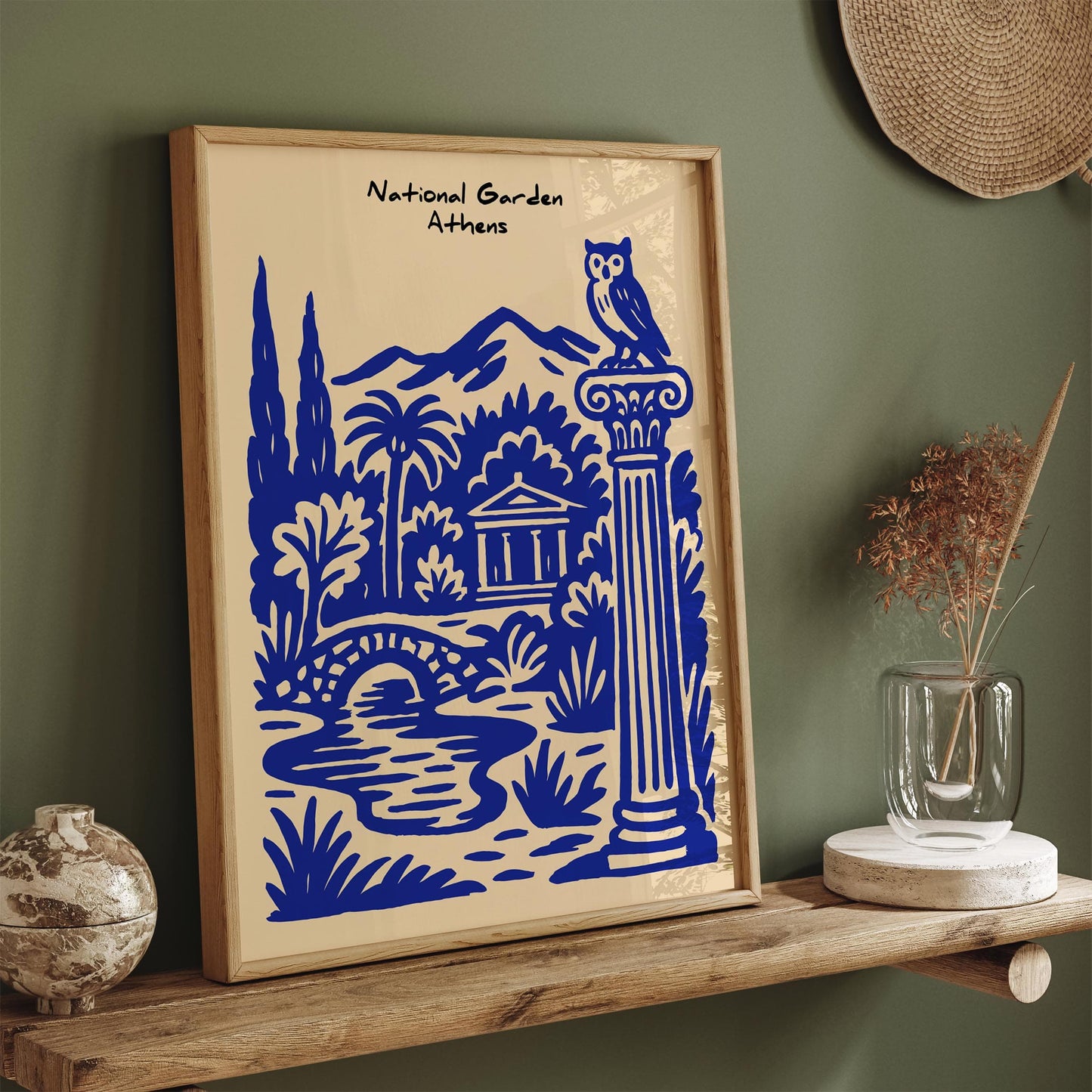 National Garden Athens Poster - Greece Travel Wall Art