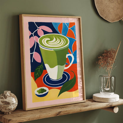 Matcha Drink Kitchen Art Print