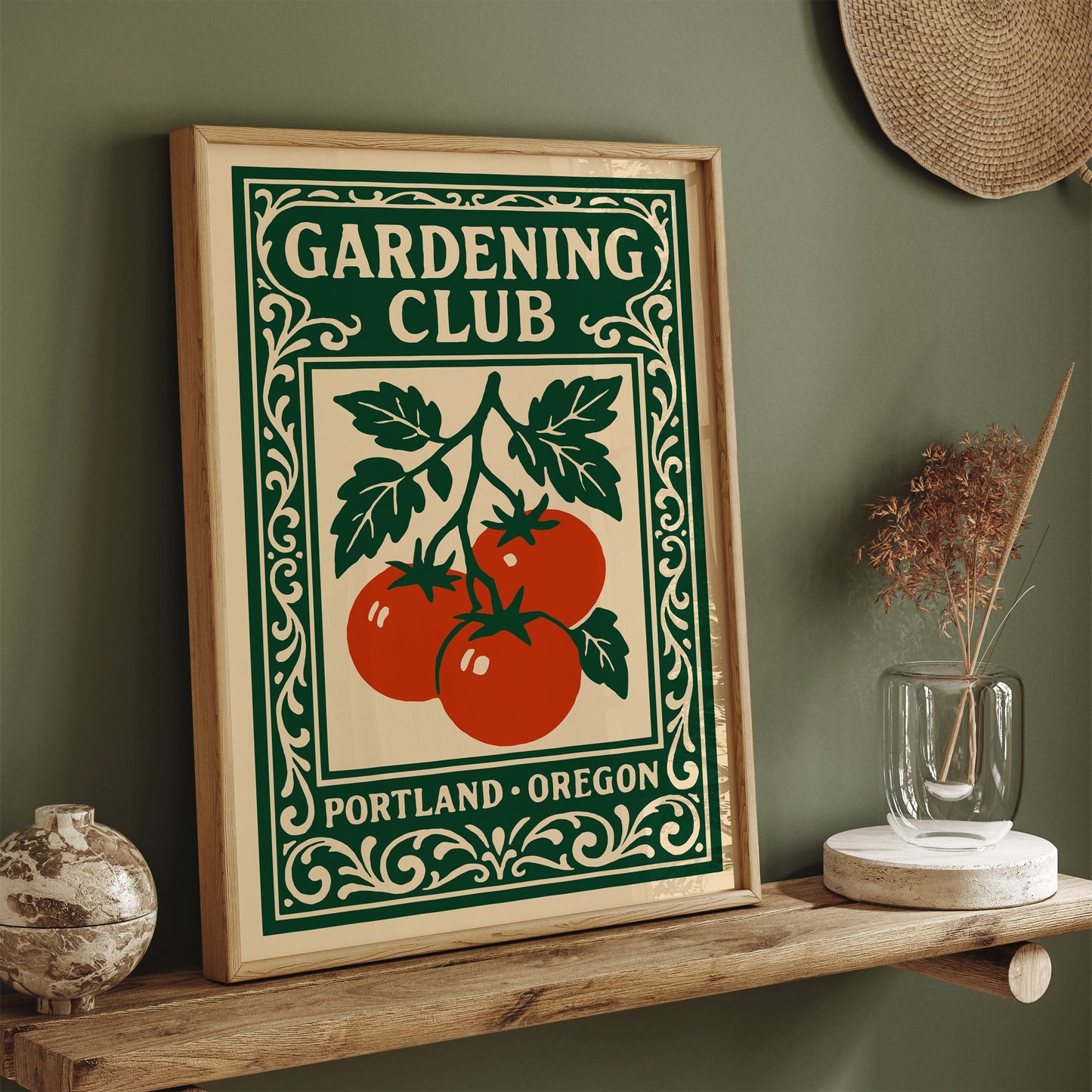 Gardening Club Portland Oregon Poster
