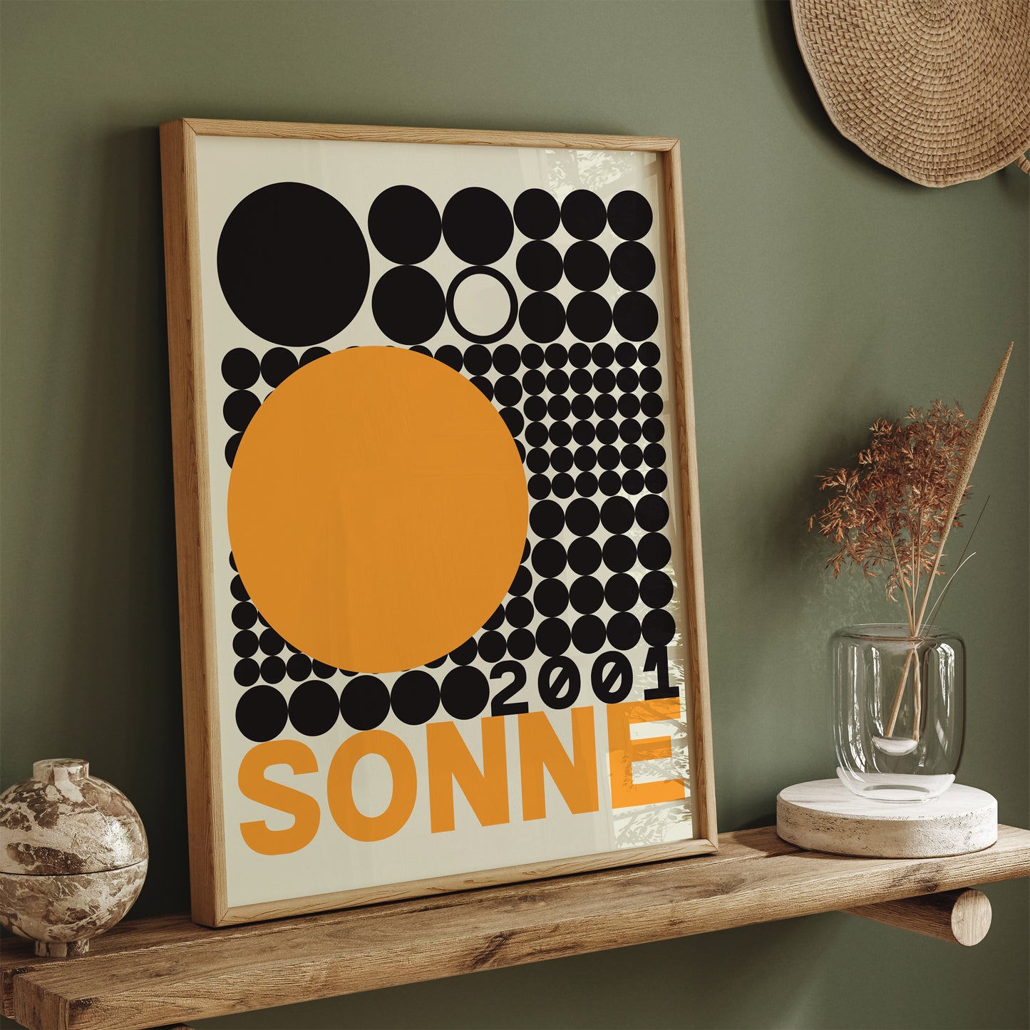 Sonne 2001 Minimal Geometric Poster