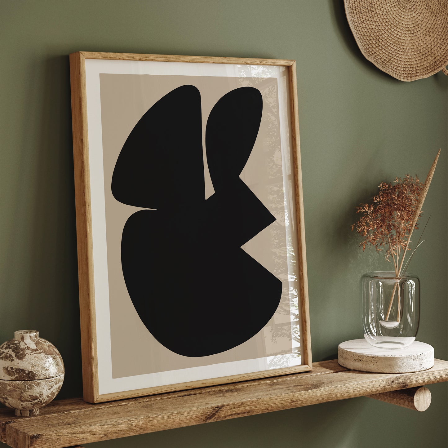 Big Black Shape Wall Art