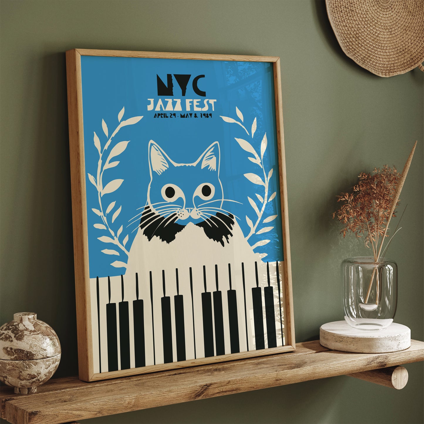 NYC Jazz Fest Retro Music Poster