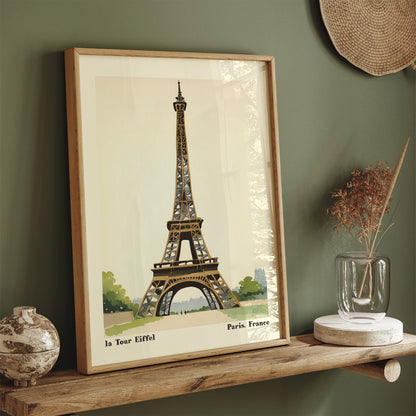 Vintage Eiffel Tower Poster