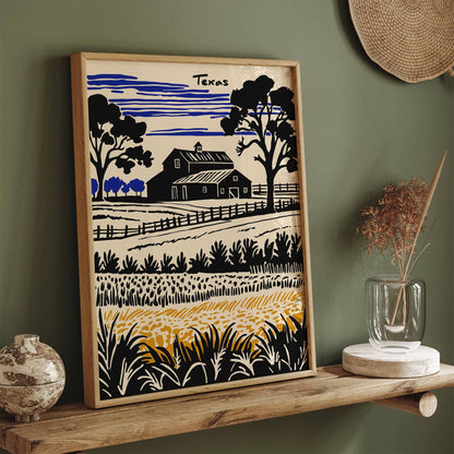 Texas Travel Poster 2025