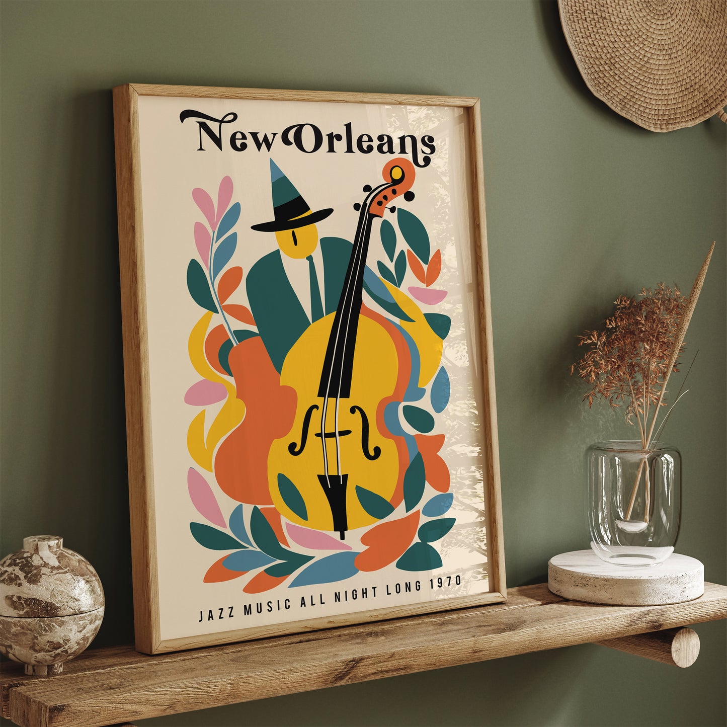 New Orleans Jazz Music All Night Long Art Print