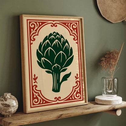 Rococo Artichoke Print - American Kitchen Wall Art