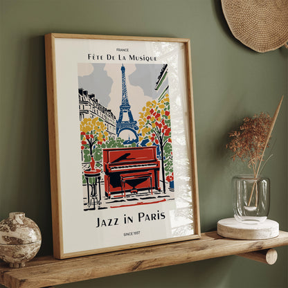 Jazz in Paris Vintage Music Poster