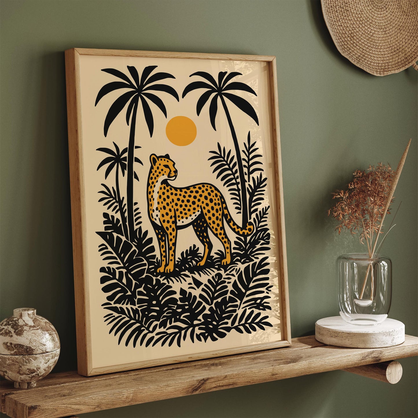 Cheetah in the Jungle Poster