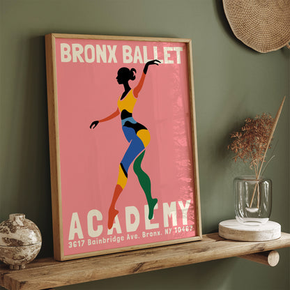 Bronx Ballet Academy Pink Ballerina Prints