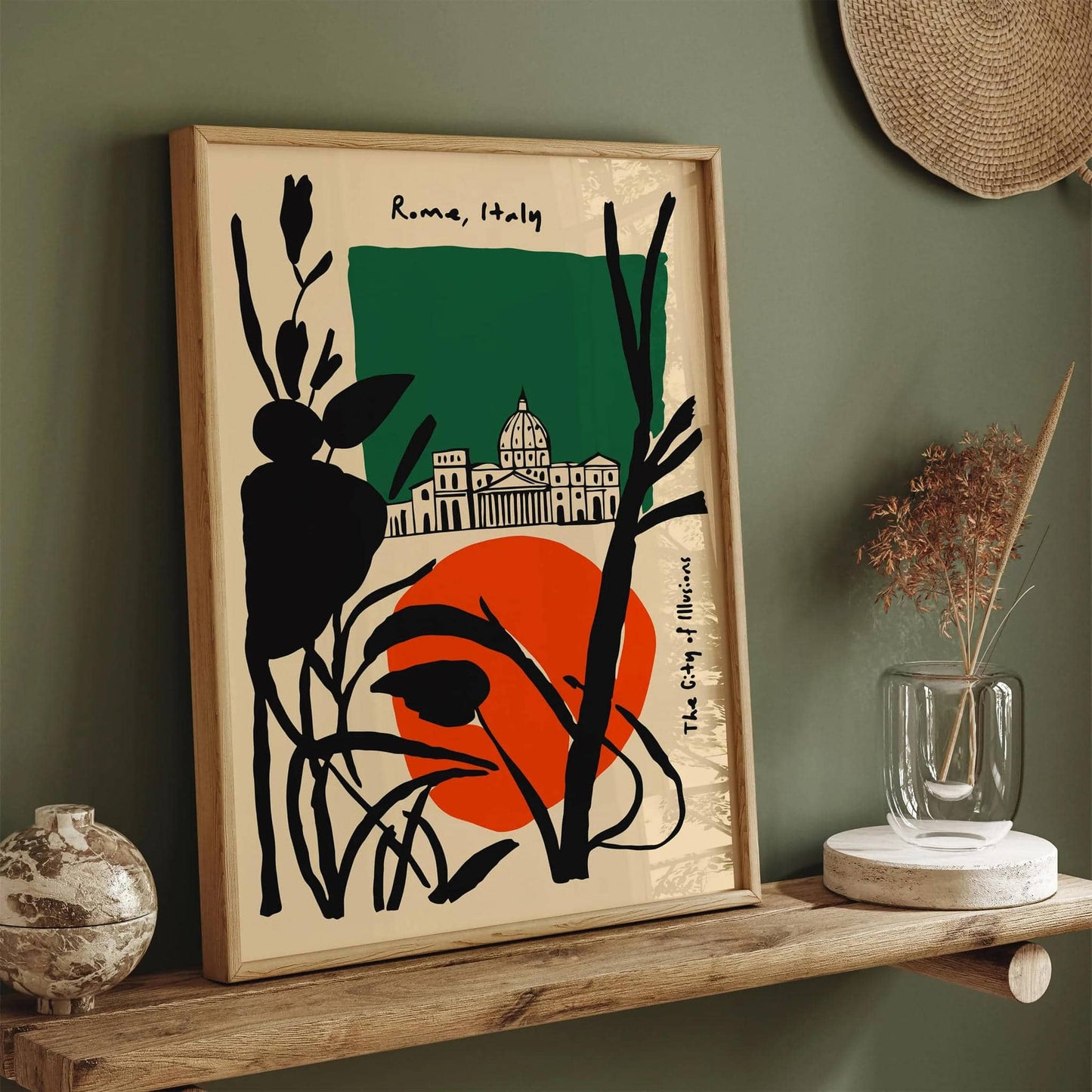 The City of Illusion Rome Italy Travel Print