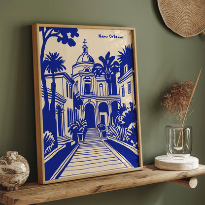 New Orleans poster inspired by St. Louis Cathedral Wall Art