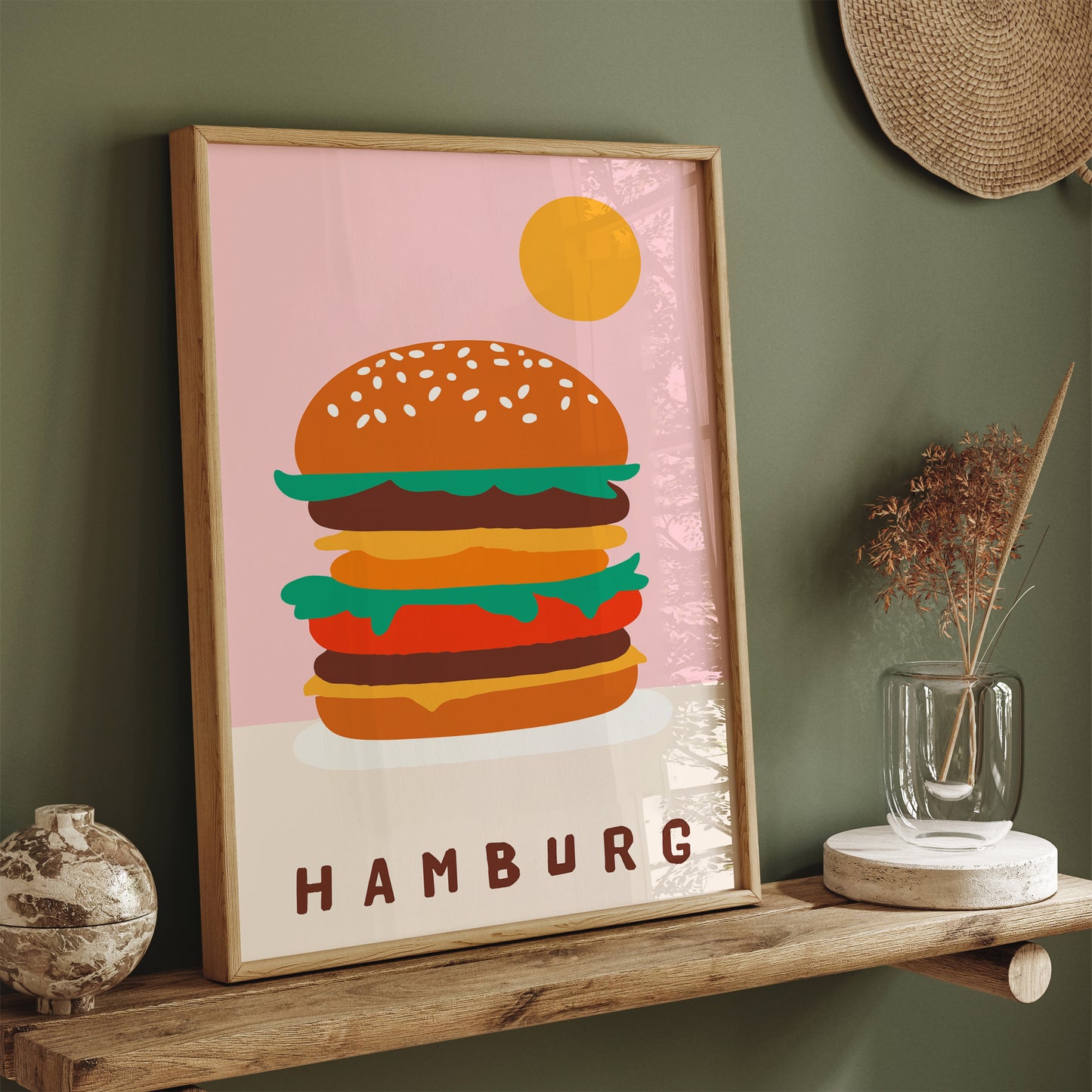 Hamburg, Hamburger Pop Art Poster