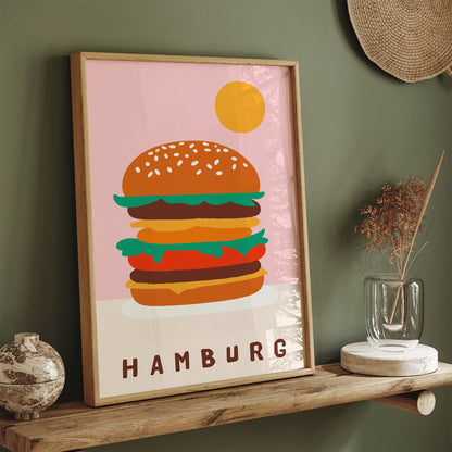 Hamburg, Hamburger Pop Art Poster