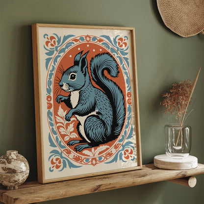 Rococo Squirrel Art Print