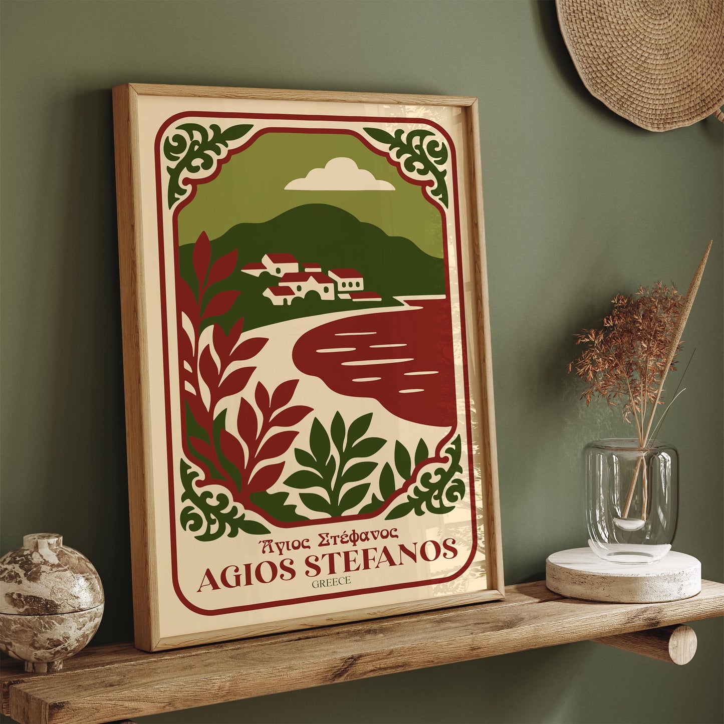 Agios Stefanos Greece Poster