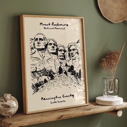 Mount Rushmore National Memorial Poster