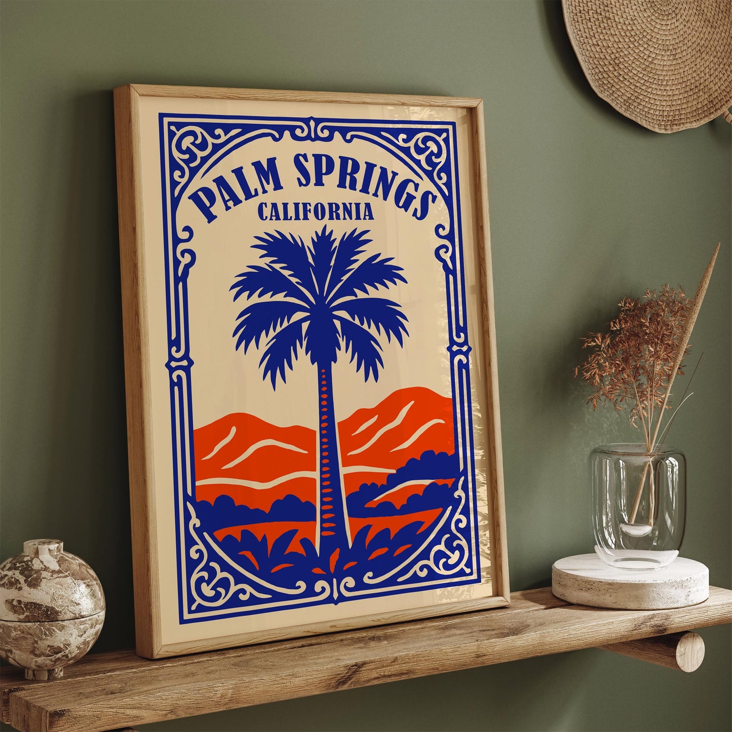 Palm Springs California Poster - Palm Tree Print