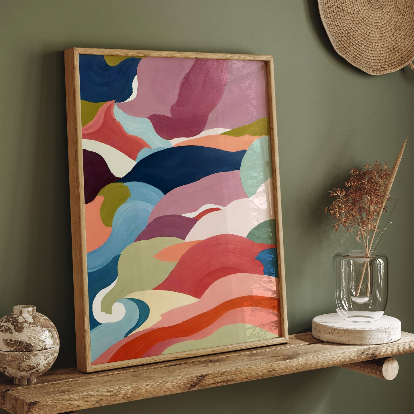 Abstract Shapes Colorful Wall Art