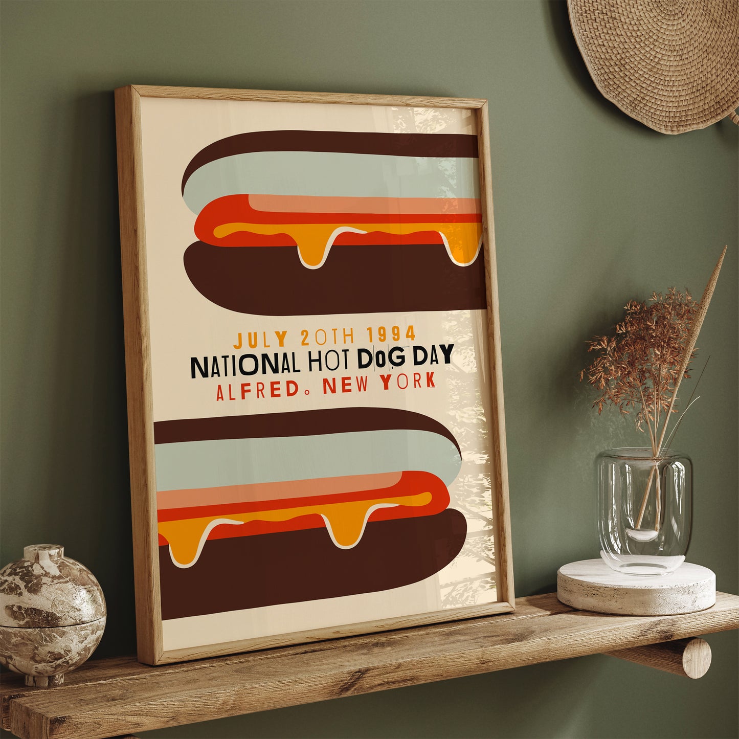 National Hot-Dog Day Poster