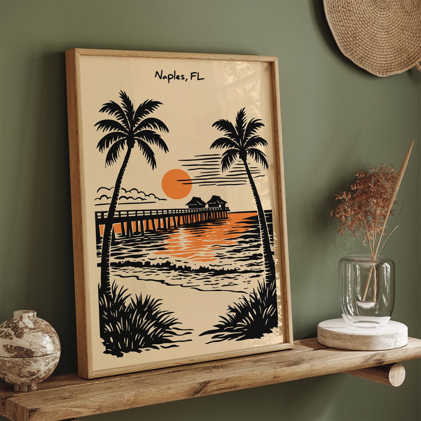 Naples Florida Travel Poster