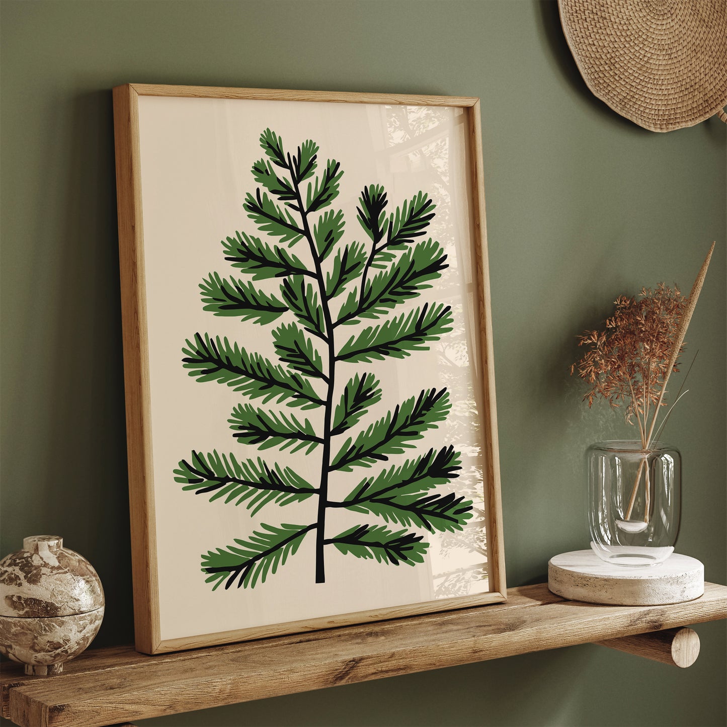 Christmas Tree Branch Poster