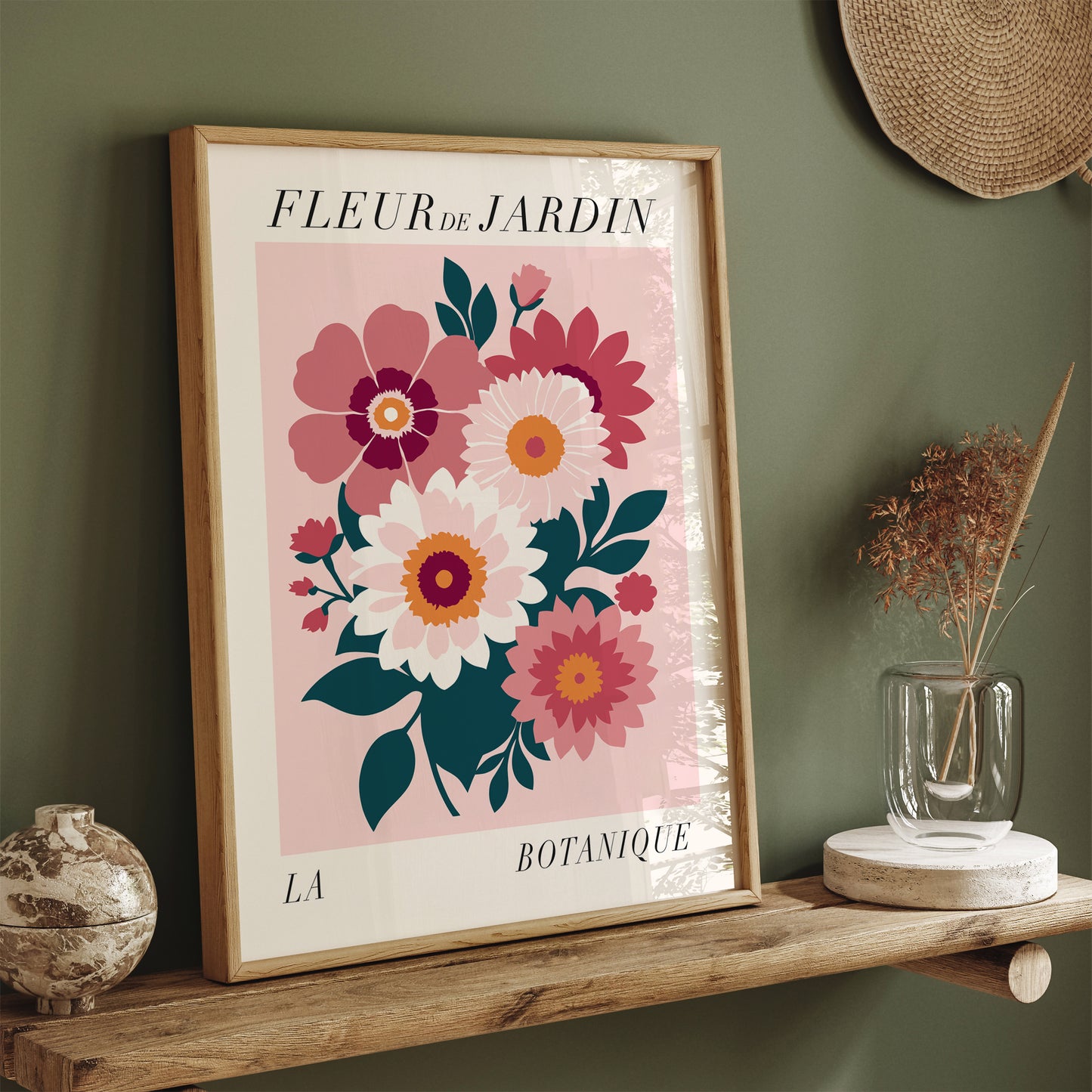 French Floral Trendy Art Print 2024