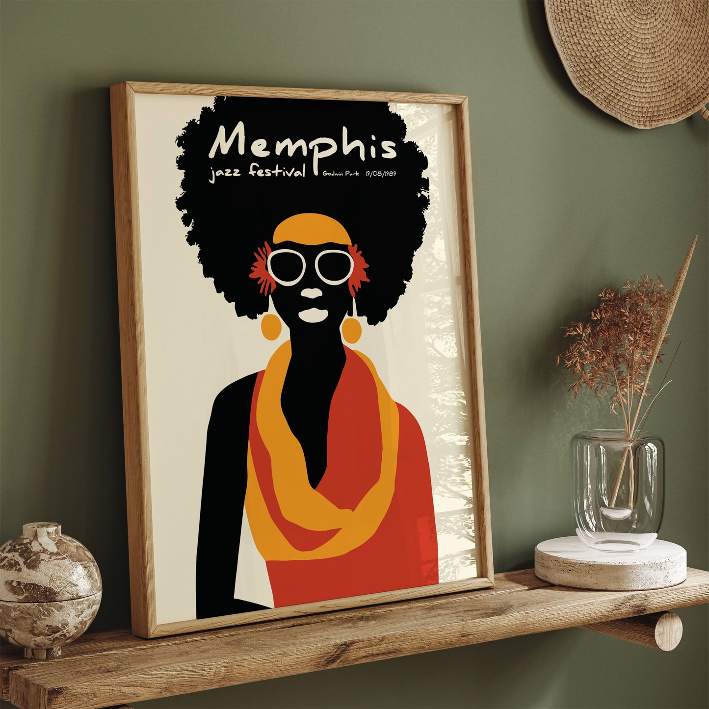 Memphis Jazz Festival Retro Poster