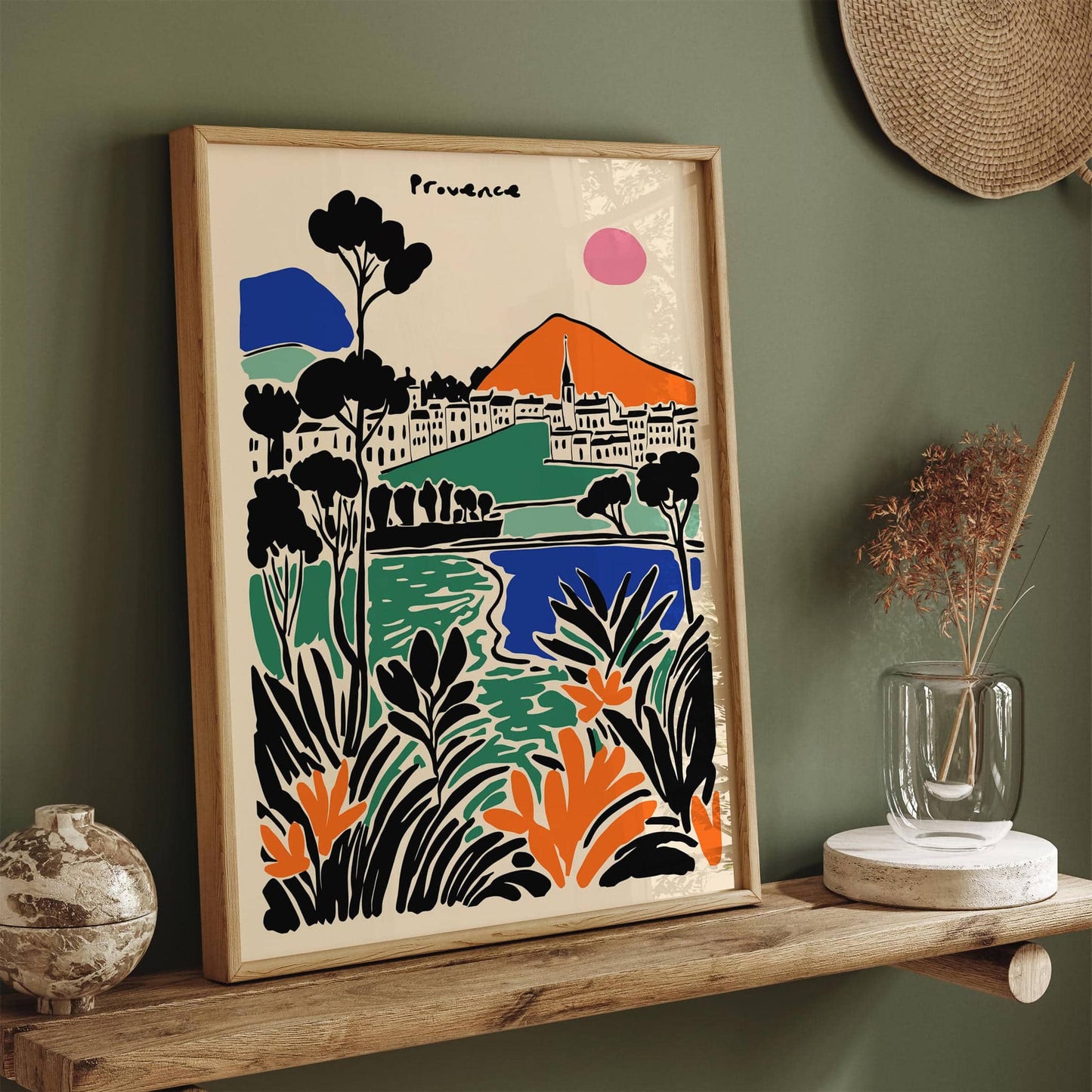 France Provence Colorful Landscape Poster