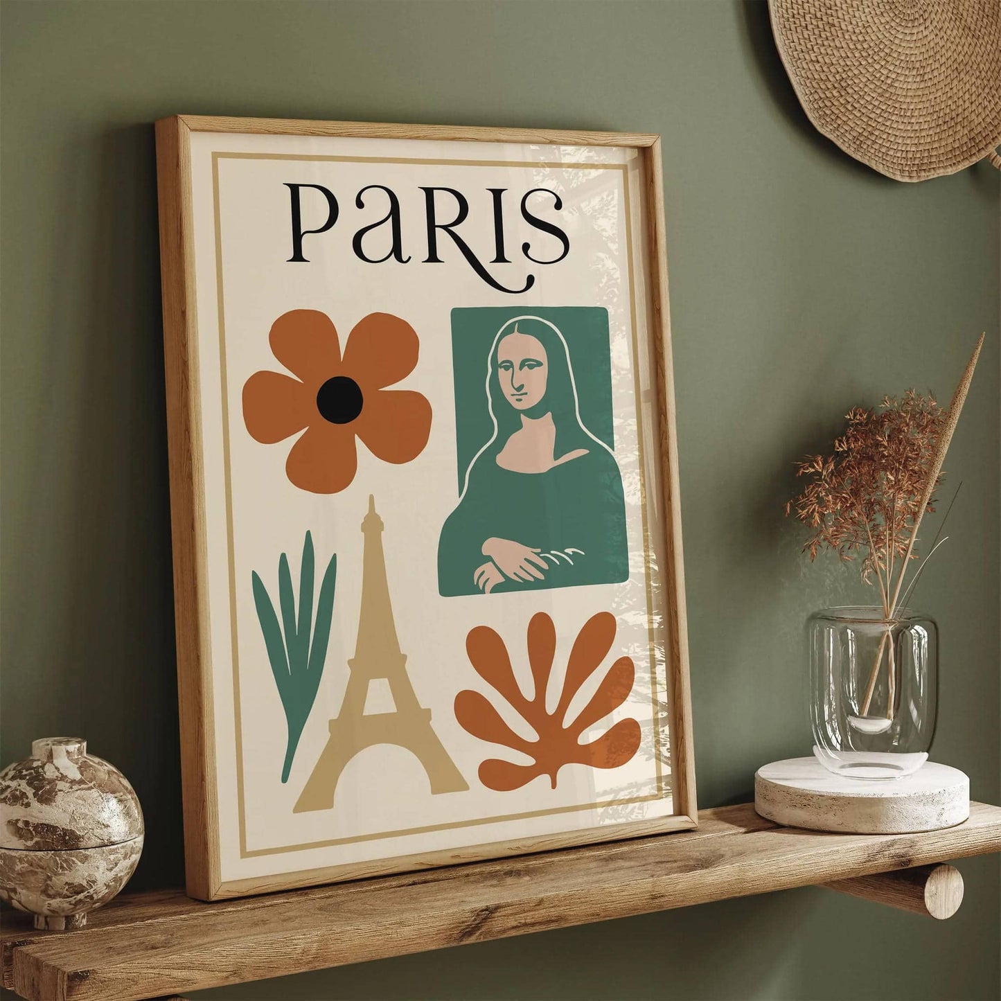 Paris Aesthetic Modern Travel Poster
