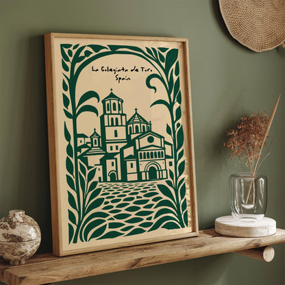 La Colegiata de Toro Spain Travel Poster