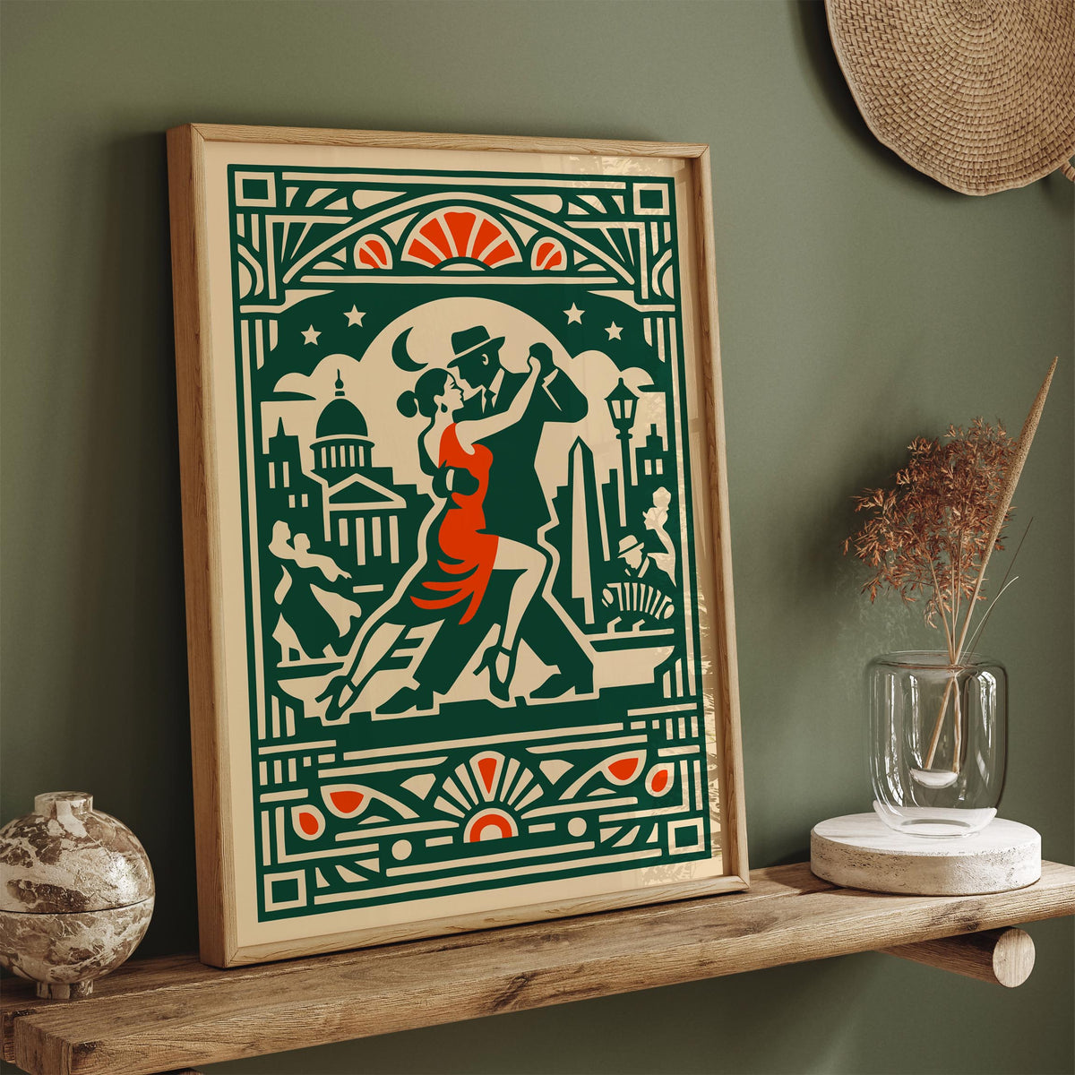 Buenos Aires Tango Milonga Art Poster