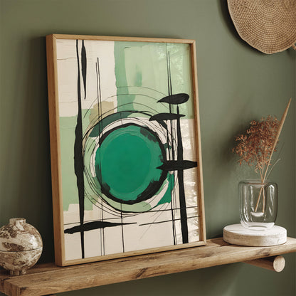 Green Abstract Art for Unique Wall Decor