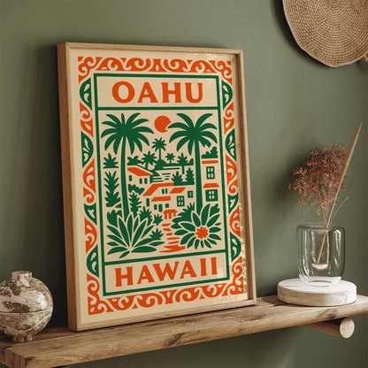 Oahu Hawaii Poster 2026