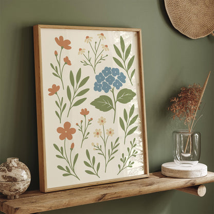 Vintage Floral Grandmother Poster