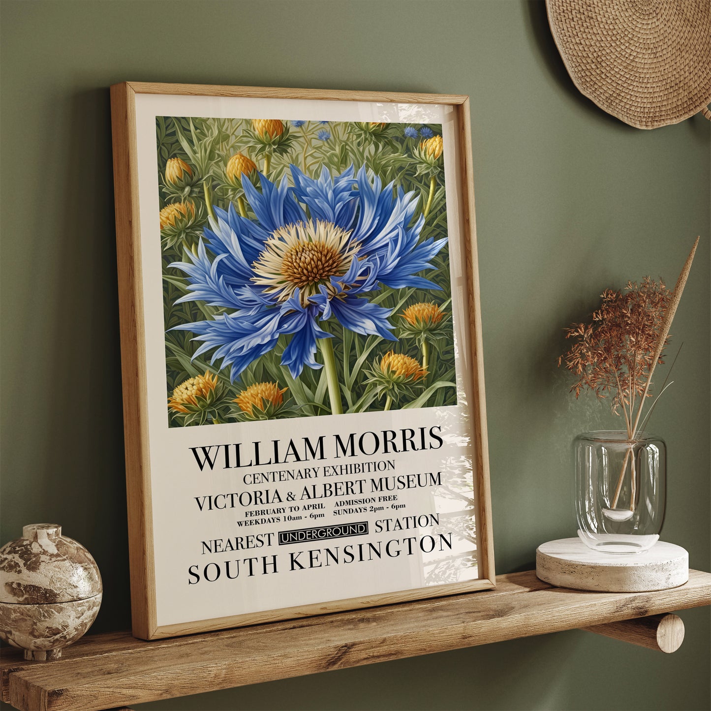 William Morris Nature Exhibition Poster