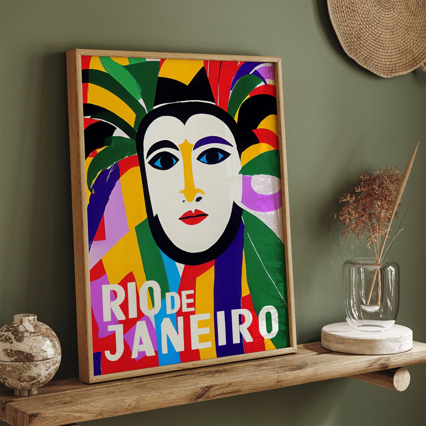 Rio De Janeiro Colorful Festival Poster