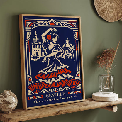 Flamenco Dancer Seville Poster – Spanish Wall Art