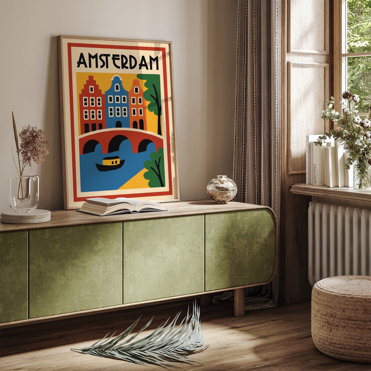 Retro Amsterdam Architecture Travel Print