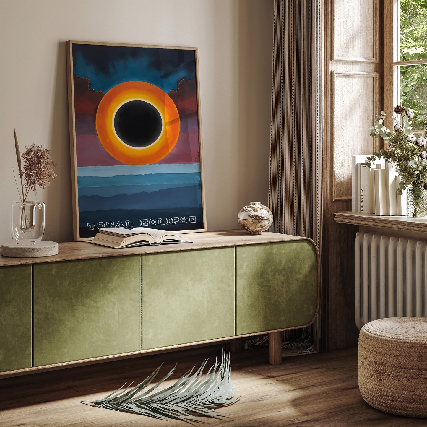 Total Eclipse Poster - Space Art Print