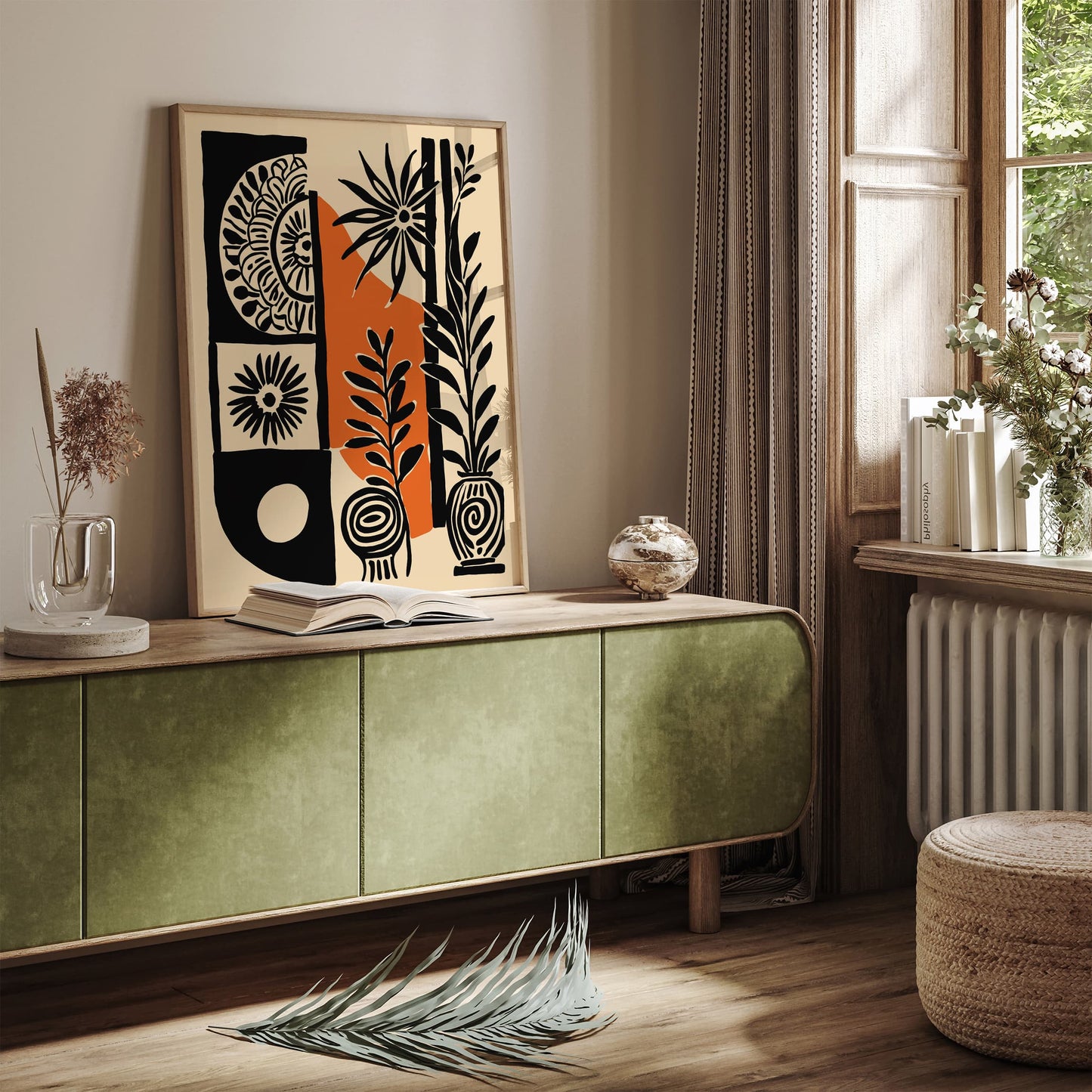 Abstract Folk Etno Art Print