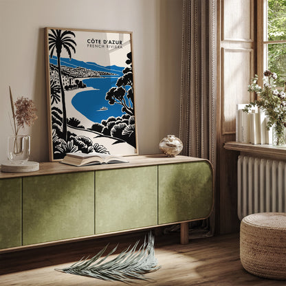 Côte d'Azur Travel Poster - French Riviera Art