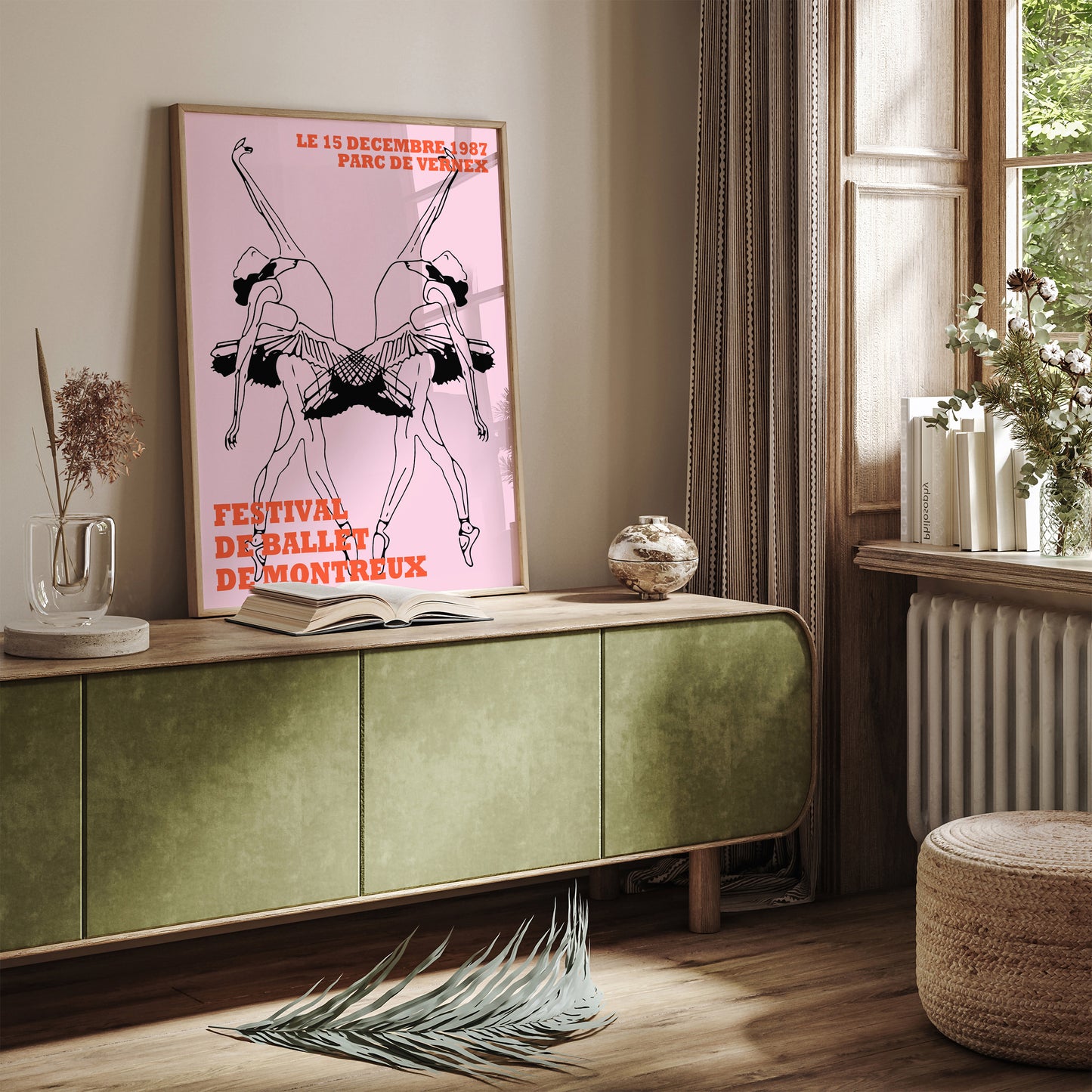 French Ballerina Wall Art Print