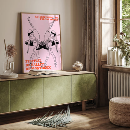 French Ballerina Wall Art Print