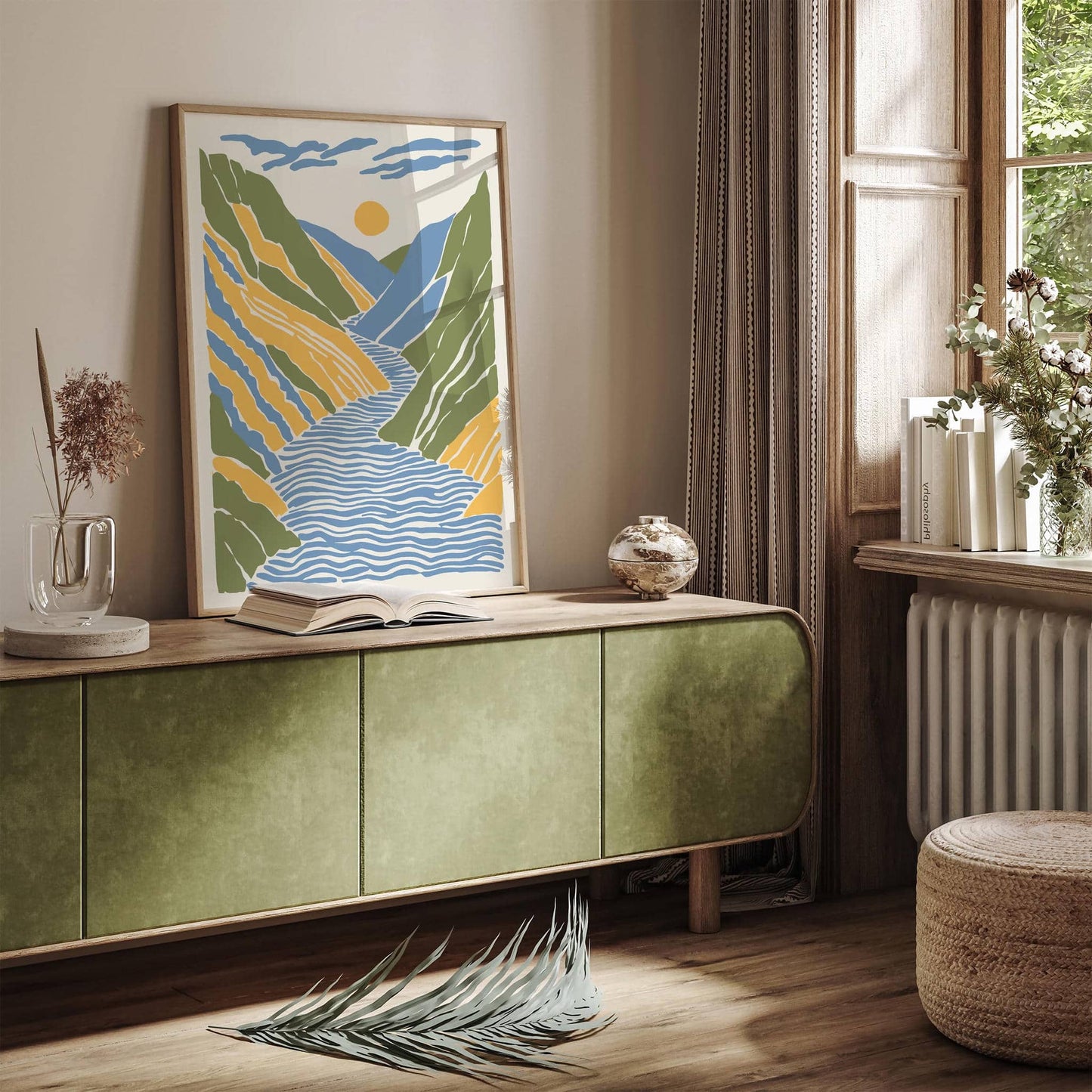 Aesthetic Abstract Landscape Poster
