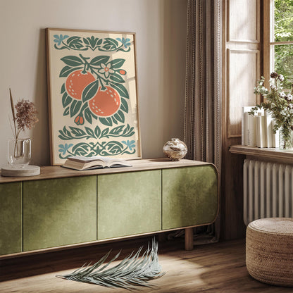 Orange Poster – Retro Kitchen Wall Art