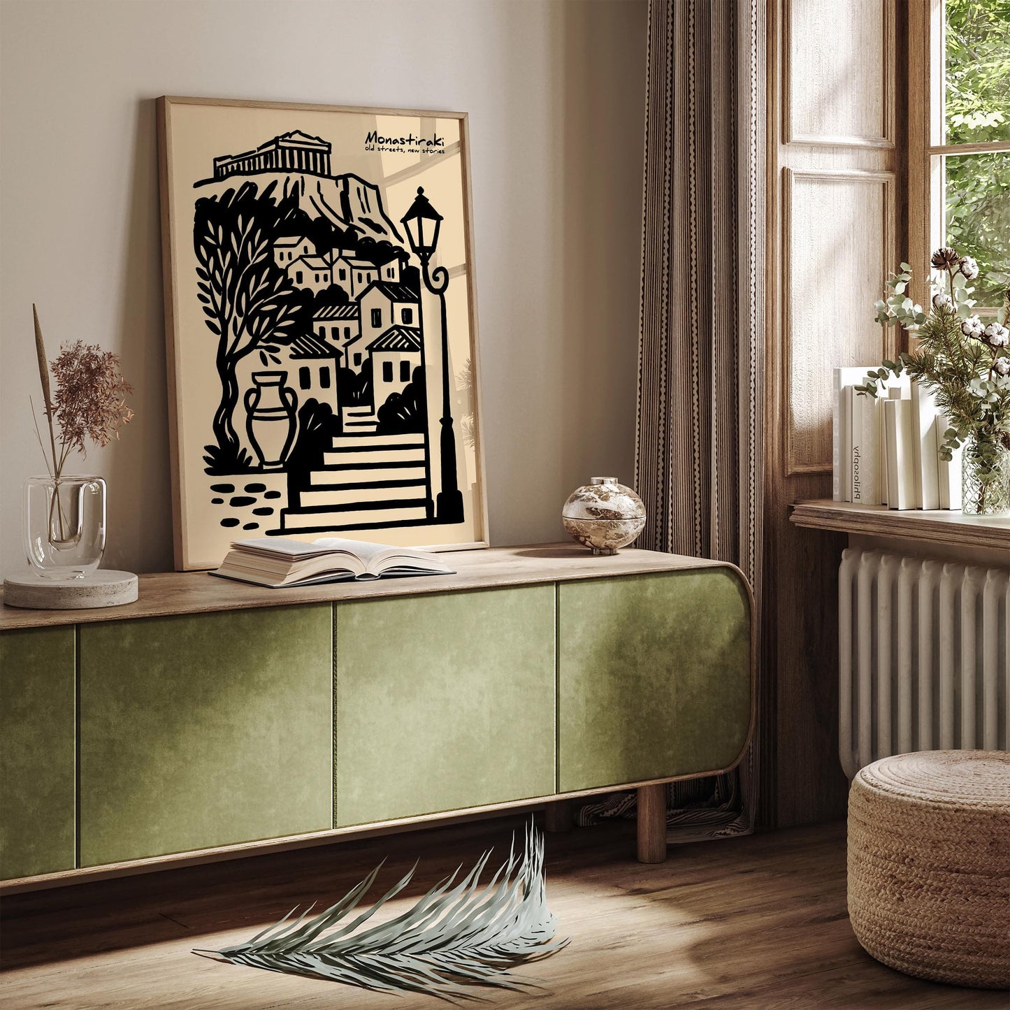 Monastiraki Athens Poster - Greece Travel Cityscape Wall Art