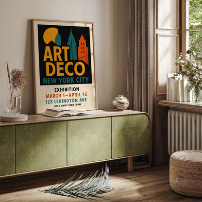 Art Deco Exhibition Vintage Poster