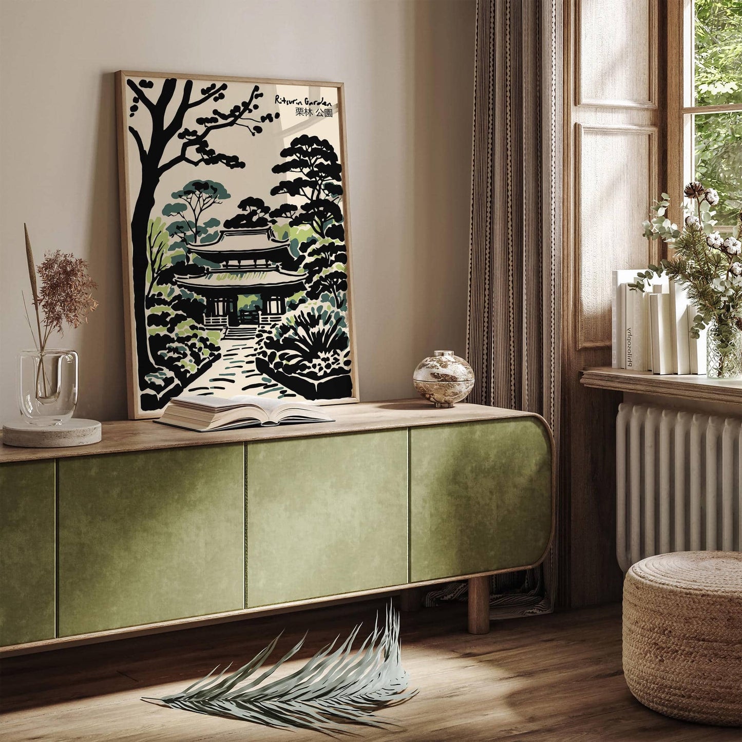 Ritsurin Garden Japanese Nature Art Print