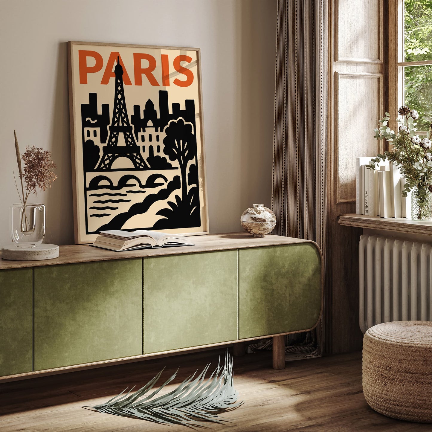 Paris Modern Cityscape Poster
